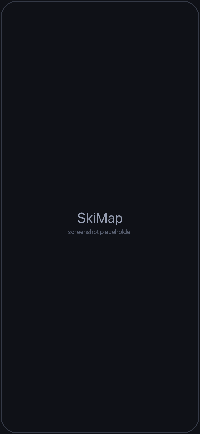 SkiMap running on iPhone